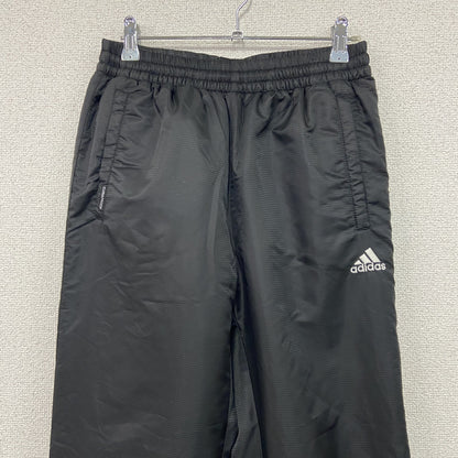 adidas　アディダス　CLIMAPROOF　クライマプルーフ　トラックパンツ　中綿入り　刺繡ロゴ　黒　ブラック　Sサイズ