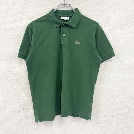 LACOSTE　ラコステ　半袖ポロシャツ　ワンポイントロゴ　緑　グリーン　Mサイズ