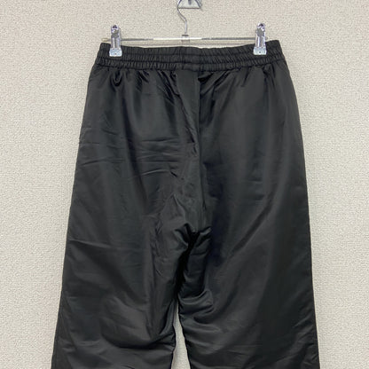 adidas　アディダス　CLIMAPROOF　クライマプルーフ　トラックパンツ　中綿入り　刺繡ロゴ　黒　ブラック　Sサイズ
