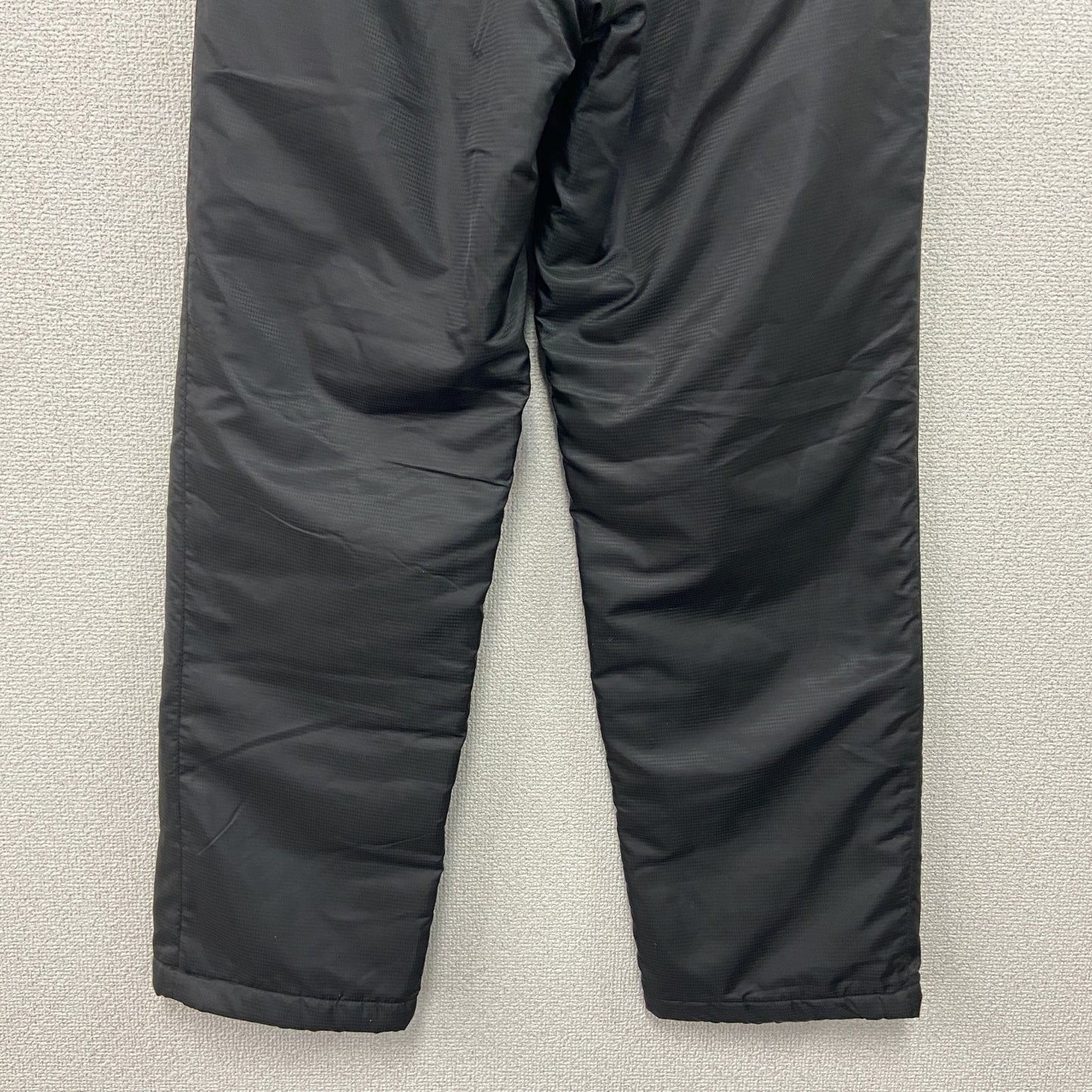 adidas　アディダス　CLIMAPROOF　クライマプルーフ　トラックパンツ　中綿入り　刺繡ロゴ　黒　ブラック　Sサイズ