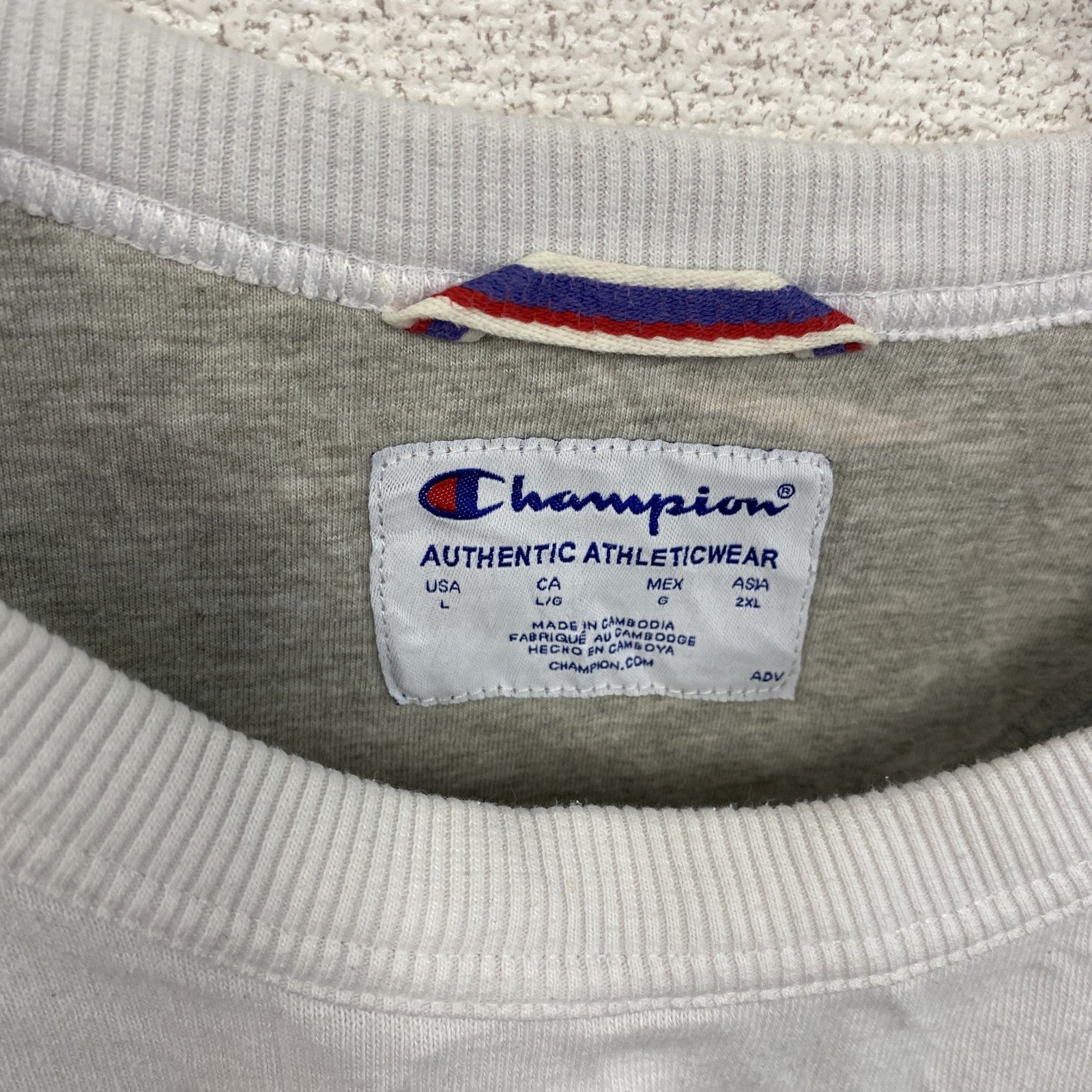 champion　チャンピオン　スウェット/トレーナー　無地　白　ホワイト　2XLサイズ