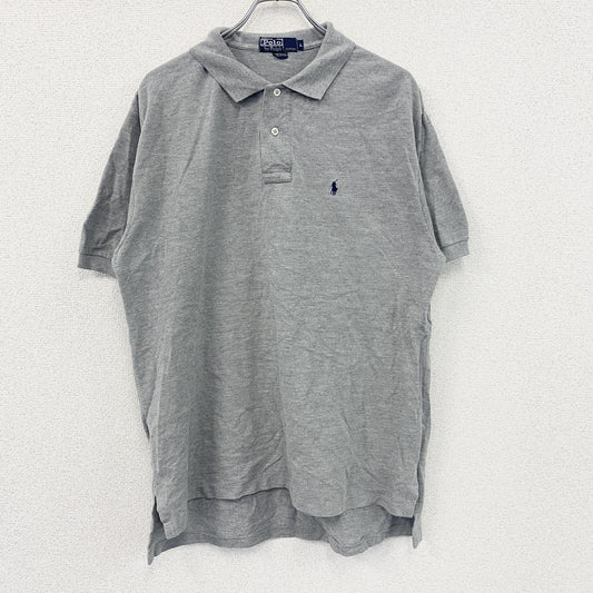 Polo By Ralph Lauren　ラルフローレン　半袖ポロシャツ　ロゴ刺繡　灰色　グレー　Lサイズ