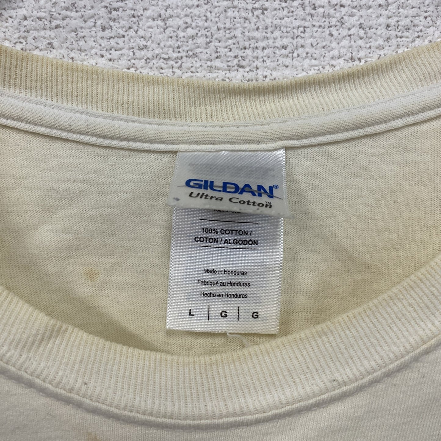 GILDAN　ギルダン　半袖プリントTシャツ　漢字T　文字T　ゴキゲンファクトリー　白　ホワイト　Lサイズ