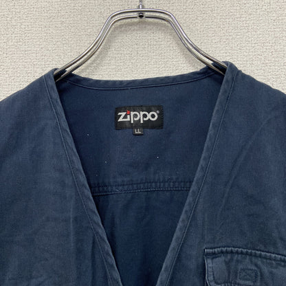 ～00s　Zippo　ジッポ　ユーティリティベスト　ハンティングベスト　紺　ネイビー　XLサイズ
