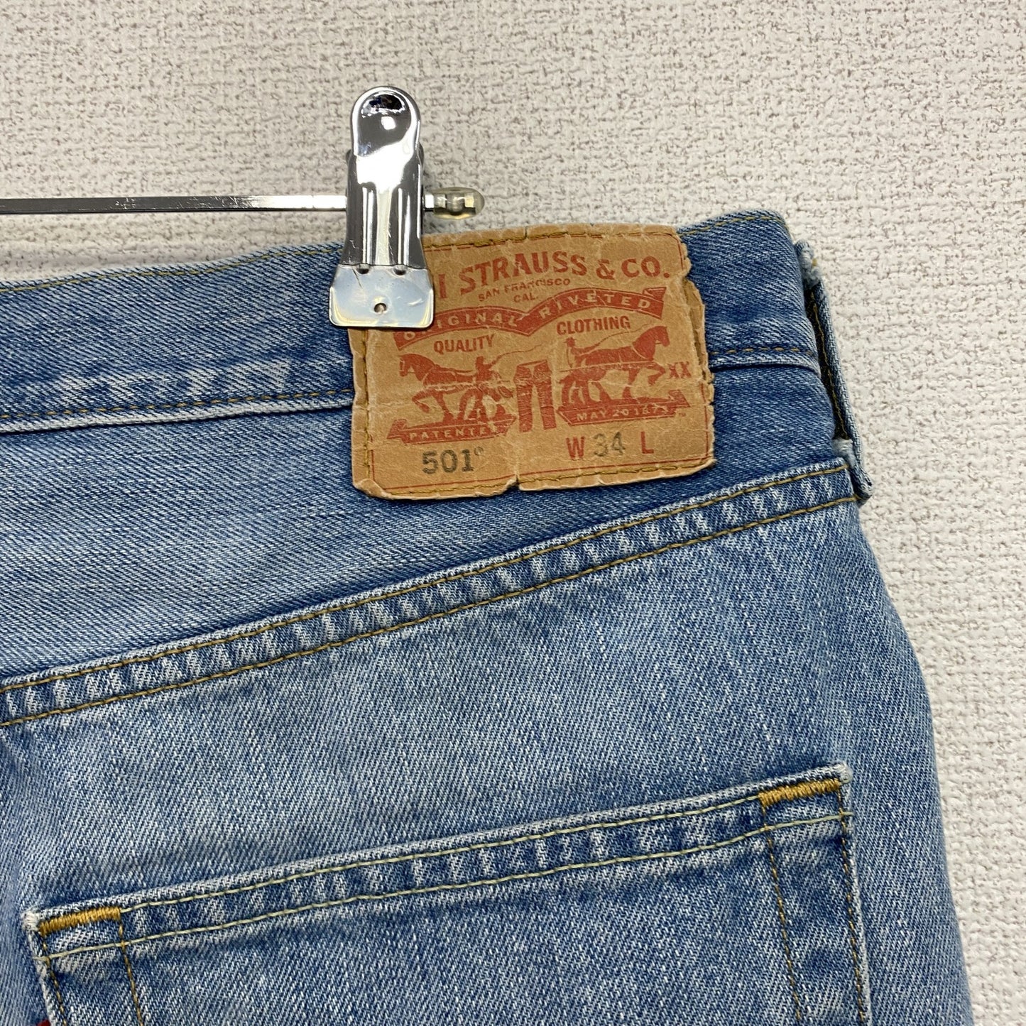 Levi's　リーバイス　501　デニムハーフパンツ/ジーンズ　ボタンフライ　インディゴ　W34サイズ