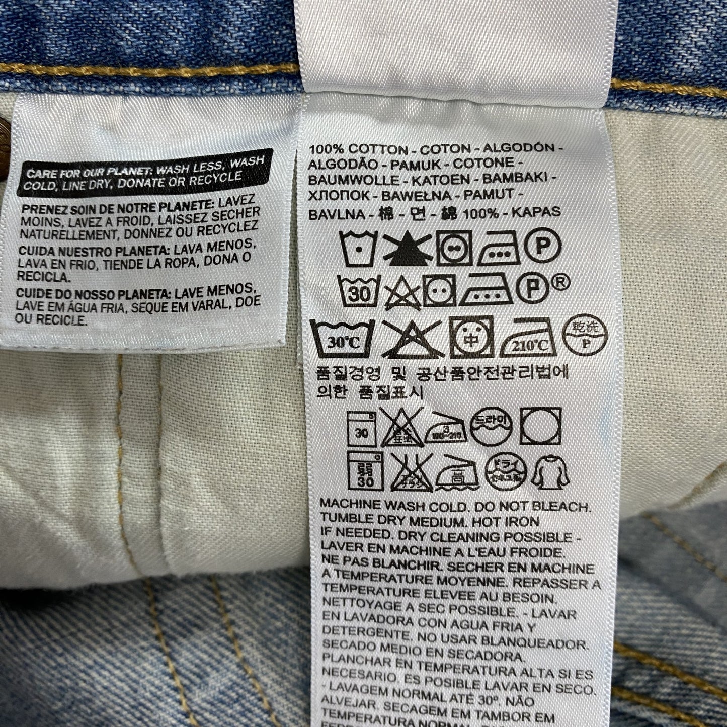 Levi's　リーバイス　501　デニムハーフパンツ/ジーンズ　ボタンフライ　インディゴ　W34サイズ