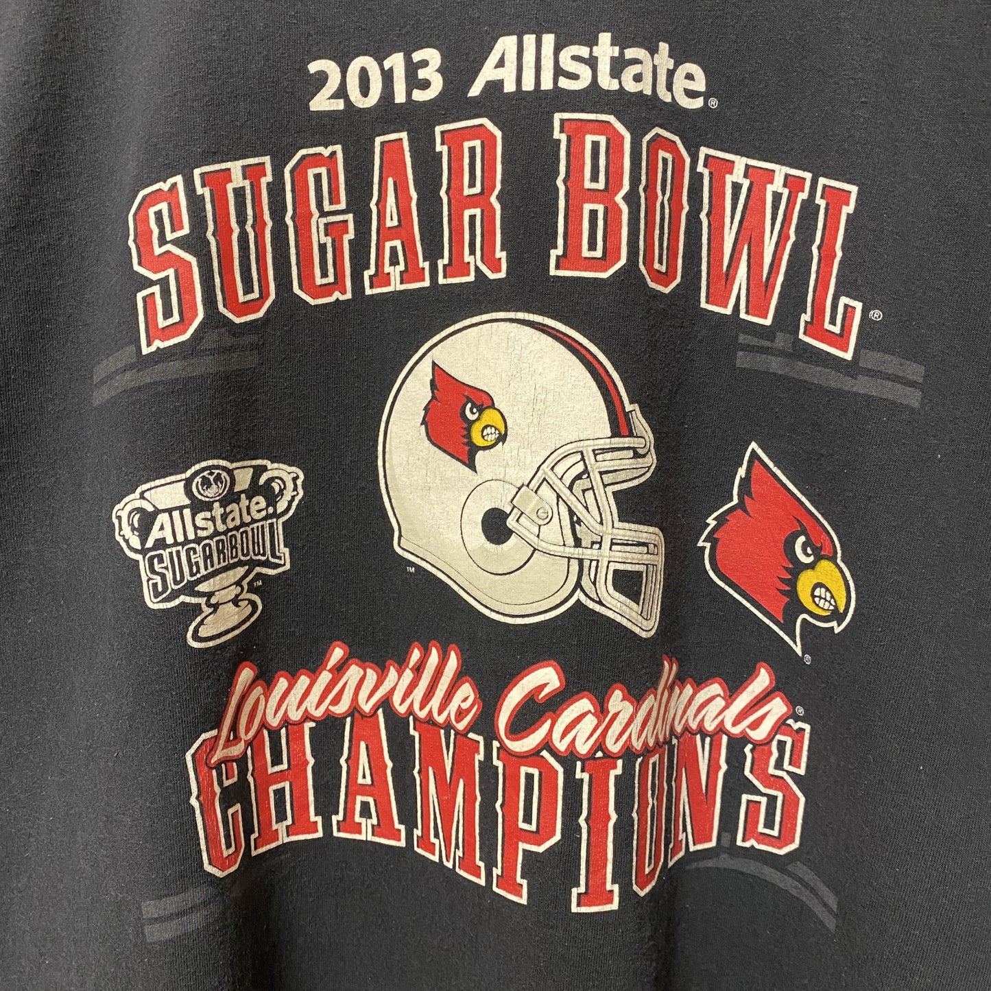 古着 used　SUGAR BOWL シュガーボウル　半袖プリントTシャツ　カレッジフットボール　アメフト　黒　ブラック　Lサイズ