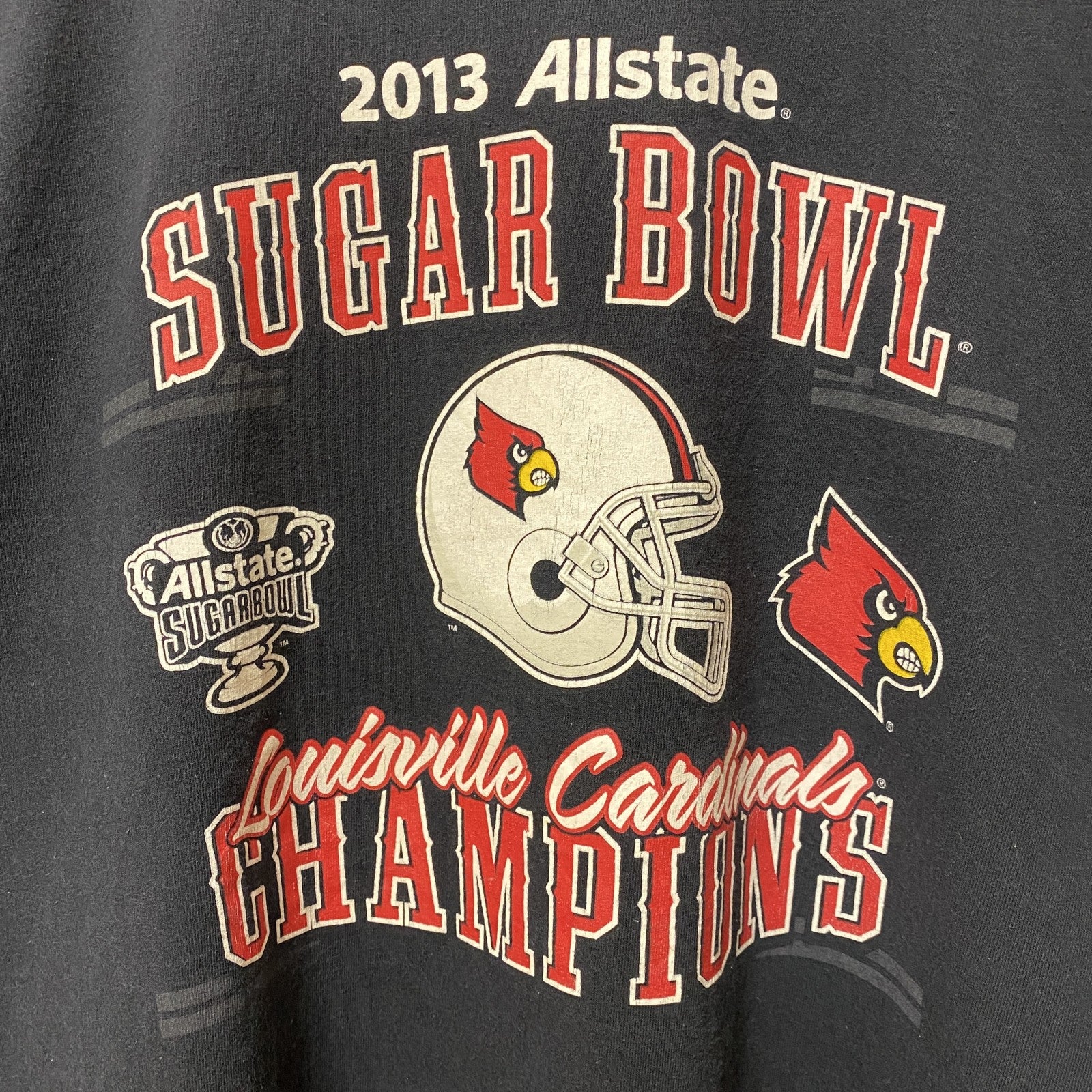 古着 used　SUGAR BOWL シュガーボウル　半袖プリントTシャツ　カレッジフットボール　アメフト　黒　ブラック　Lサイズ