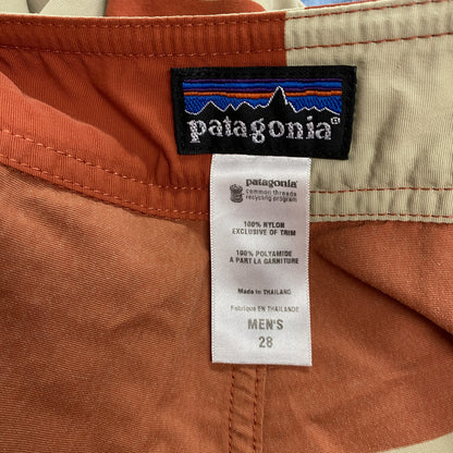 Patagonia　パタゴニア　ハーフパンツ/ボードショーツ　ボーダー　オレンジ　ベージュ　28サイズ