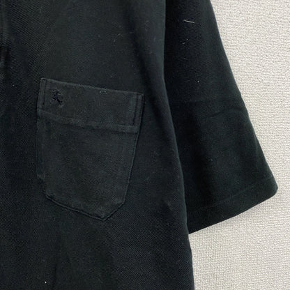 BURBERRY LONDON　バーバリーロンドン　半袖ポロシャツ　ノバチェック　黒　ブラック　Lサイズ