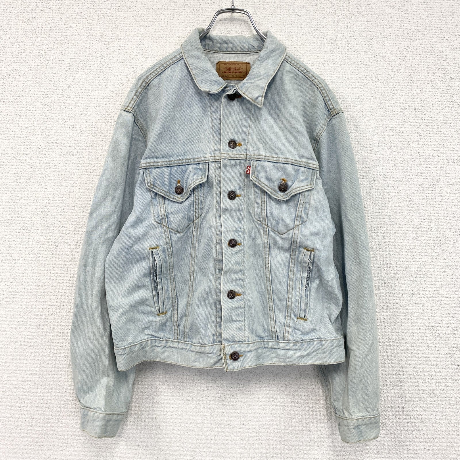 90s　Levi's　リーバイス　70506　デニムジャケット/Gジャン　ヴィンテージ　ライトブルー　XLサイズ