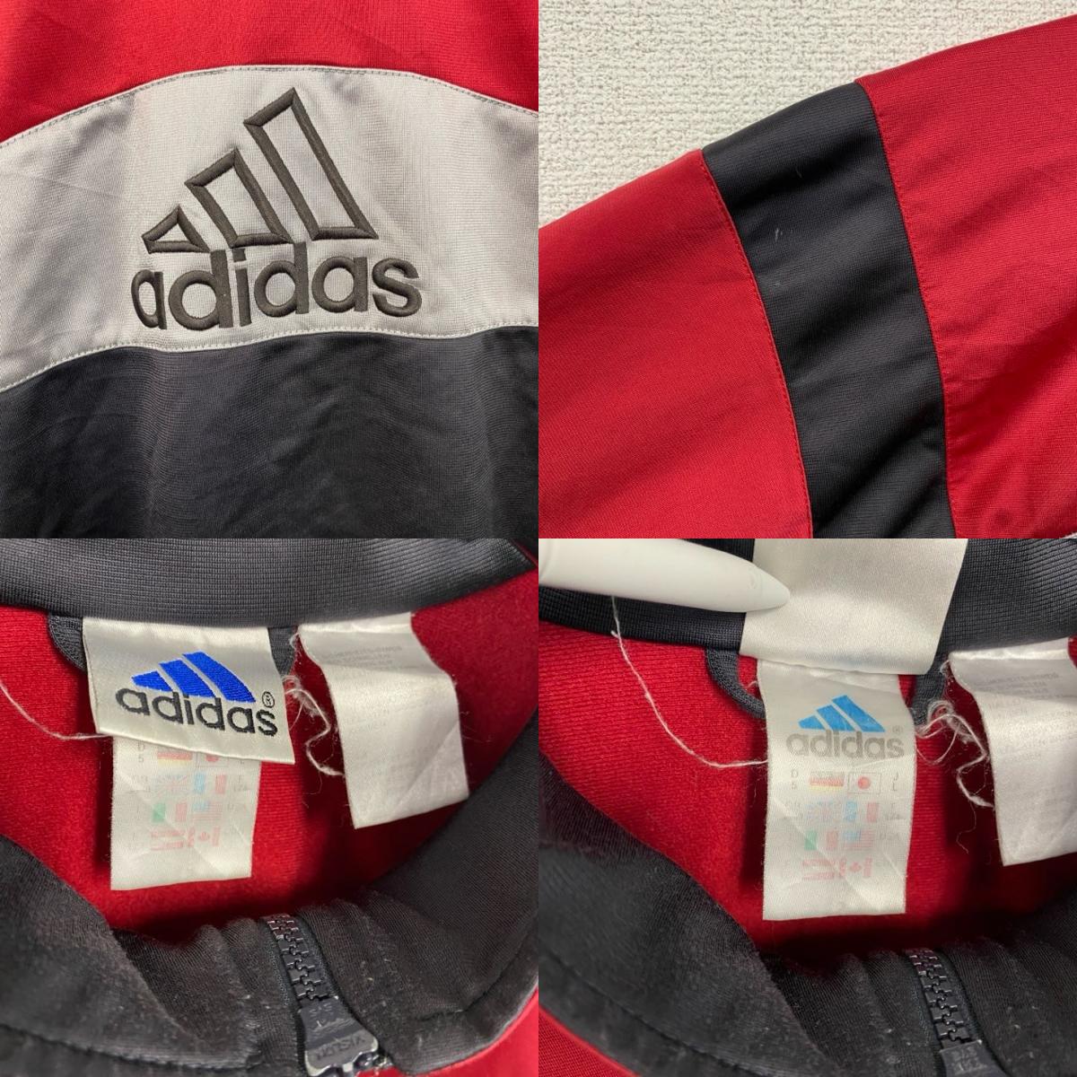 90s　adidas　アディダス　フルジップトラックジャケット/ジャージ　ヴィンテージ　マルチカラー　Lサイズ