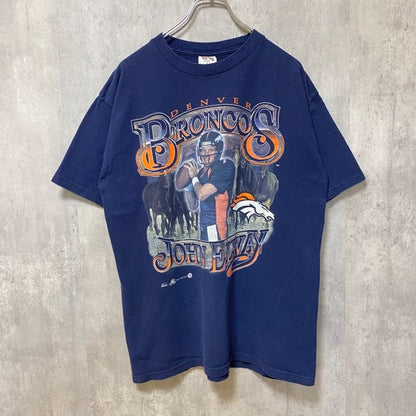 古着 used　NBA WARRIORS　ウォリアーズ　バスケ　半袖プリントTシャツ　バックプリント　ネイビー　紺　スポーツ