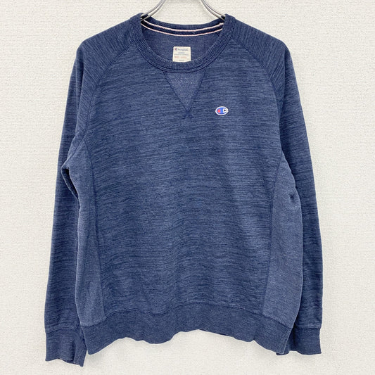 champion　チャンピオン　スウェット/トレーナー　前V　無地　紺　ネイビー　Lサイズ