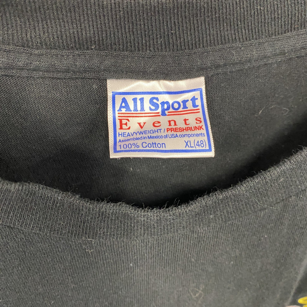 All Sport　オールスポート　半袖プリントTシャツ　シングルステッチ　USA製　ブラック　XL（48）サイズ