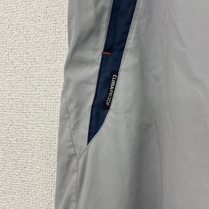 adidas　アディダス　CLIMAPROOF　クライマプルーフ　トラックパンツ　刺繡ロゴ　グレー　Lサイズ