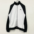 adidas　アディダス　トラックジャケット/ジャージ　パフォーマンスロゴ　白　ホワイト　Lサイズ