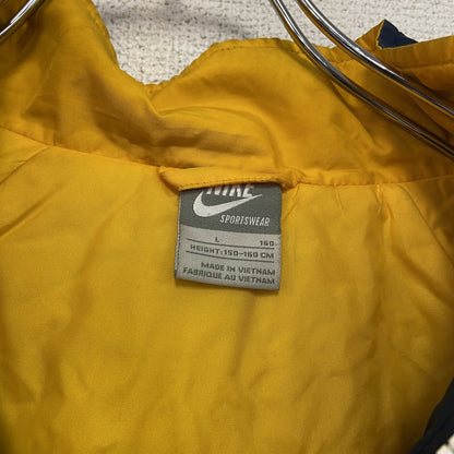 NIKE　ナイキ　フルジップパーカー　ウィンドブレーカー　中綿入り　紺　ネイビー　Lサイズ