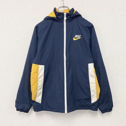 NIKE　ナイキ　フルジップパーカー　ウィンドブレーカー　中綿入り　紺　ネイビー　Lサイズ