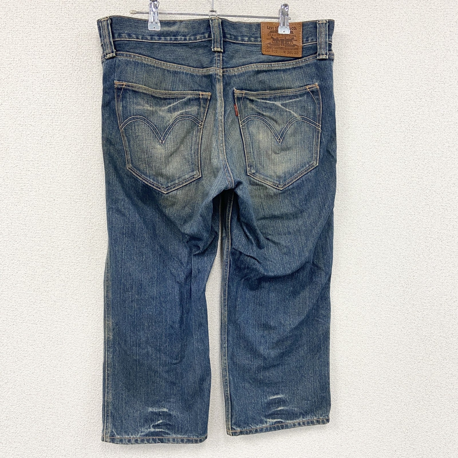 Levi’s　リーバイス　702　デニムパンツ/ジーンズ　ジップフライ　縦落ち　鬼ヒゲ　インディゴ　W34サイズ