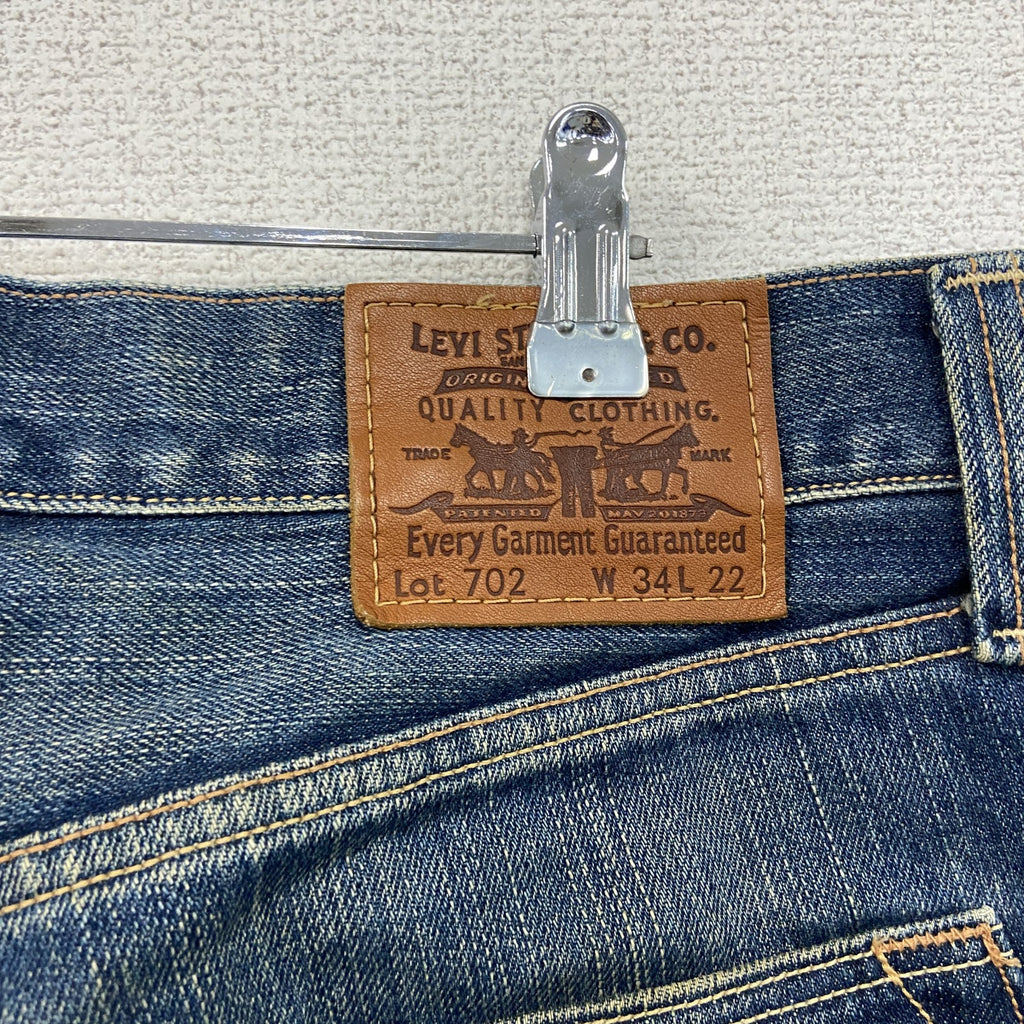 Levi’s　リーバイス　702　デニムパンツ/ジーンズ　ジップフライ　縦落ち　鬼ヒゲ　インディゴ　W34サイズ