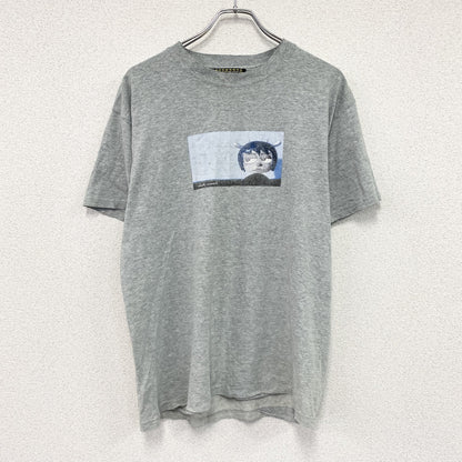 ANGEL BIOtEK　半袖プリントTシャツ　グレー　Lサイズ