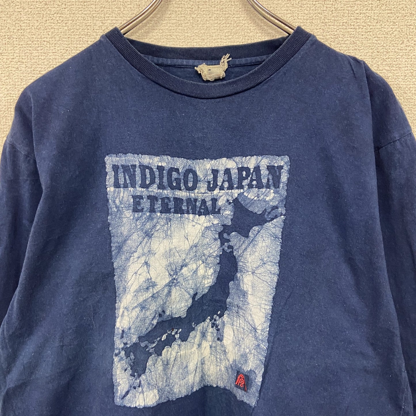 ETERNAL　エターナル　長袖Tシャツ/ロンT　備中倉敷工房　インディゴ　紺　ネイビー　Lサイズ