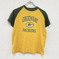 NFL　グリーンベイ・パッカーズ　半袖プリントTシャツ　ラグラン　黄色　イエロー　Mサイズ