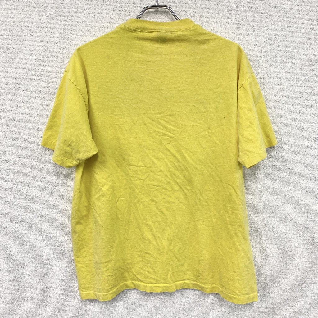 90s　Anvil　アンヴィル　半袖プリントTシャツ　シングルステッチ　USA製　黄色　イエロー　XLサイズ