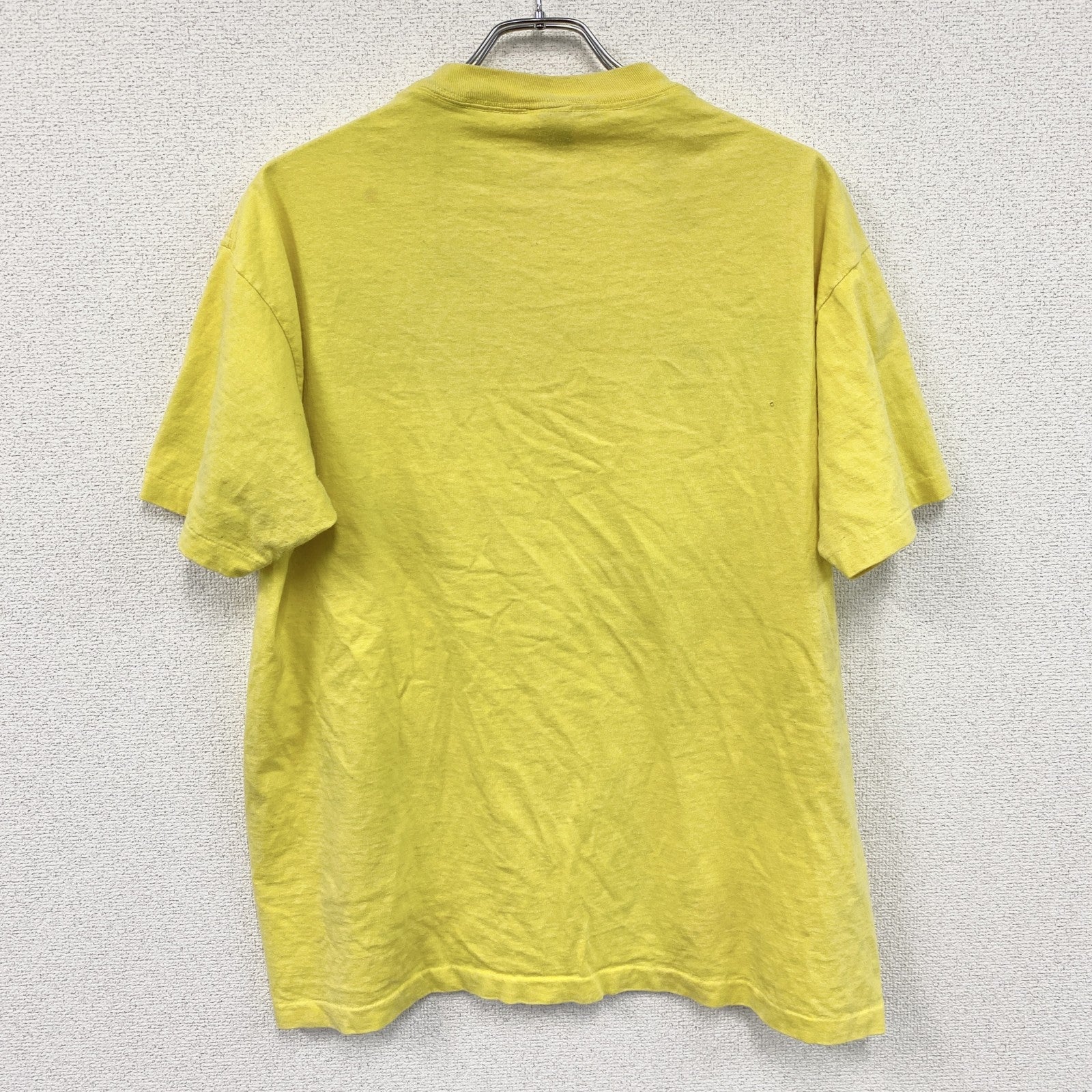 90s　Anvil　アンヴィル　半袖プリントTシャツ　シングルステッチ　USA製　黄色　イエロー　XLサイズ
