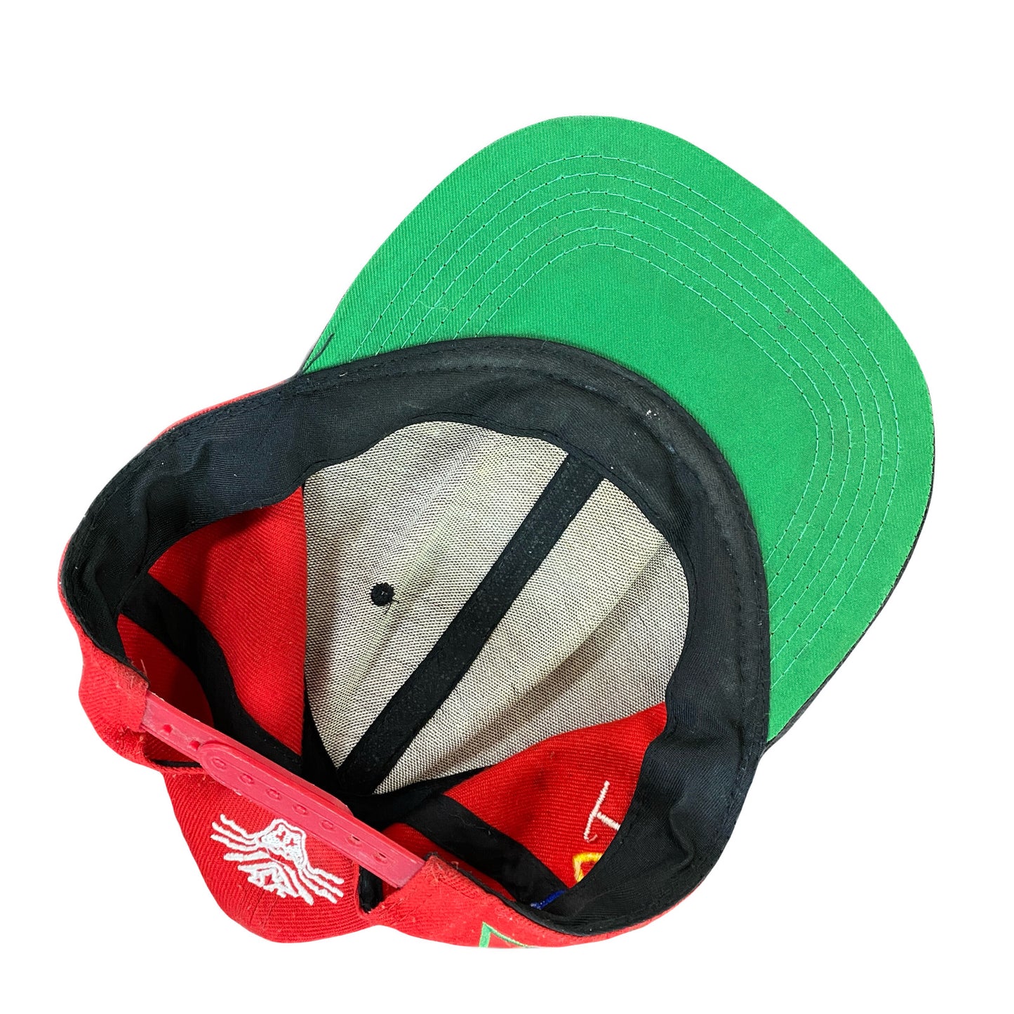 90s～　Chicago Bulls　シカゴ・ブルス　6パネルキャップ　スナップバック　赤　レッド　黒　ブラック　