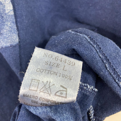 ETERNAL　エターナル　長袖Tシャツ/ロンT　備中倉敷工房　インディゴ　紺　ネイビー　Lサイズ