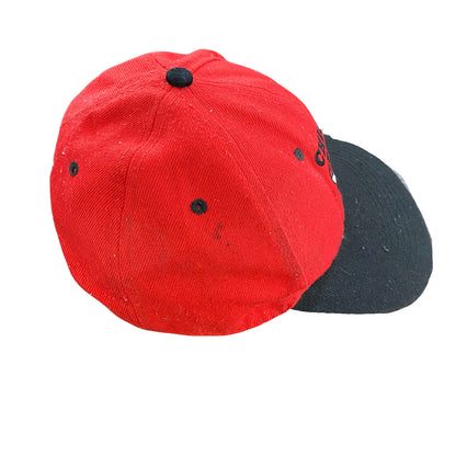 90s～　Chicago Bulls　シカゴ・ブルス　6パネルキャップ　スナップバック　赤　レッド　黒　ブラック　