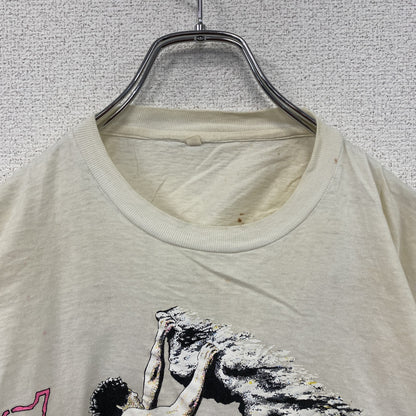 ～90s　半袖プリントTシャツ　クライミング　シングルT　ヴィンテージ　白　ホワイト　Lサイズ