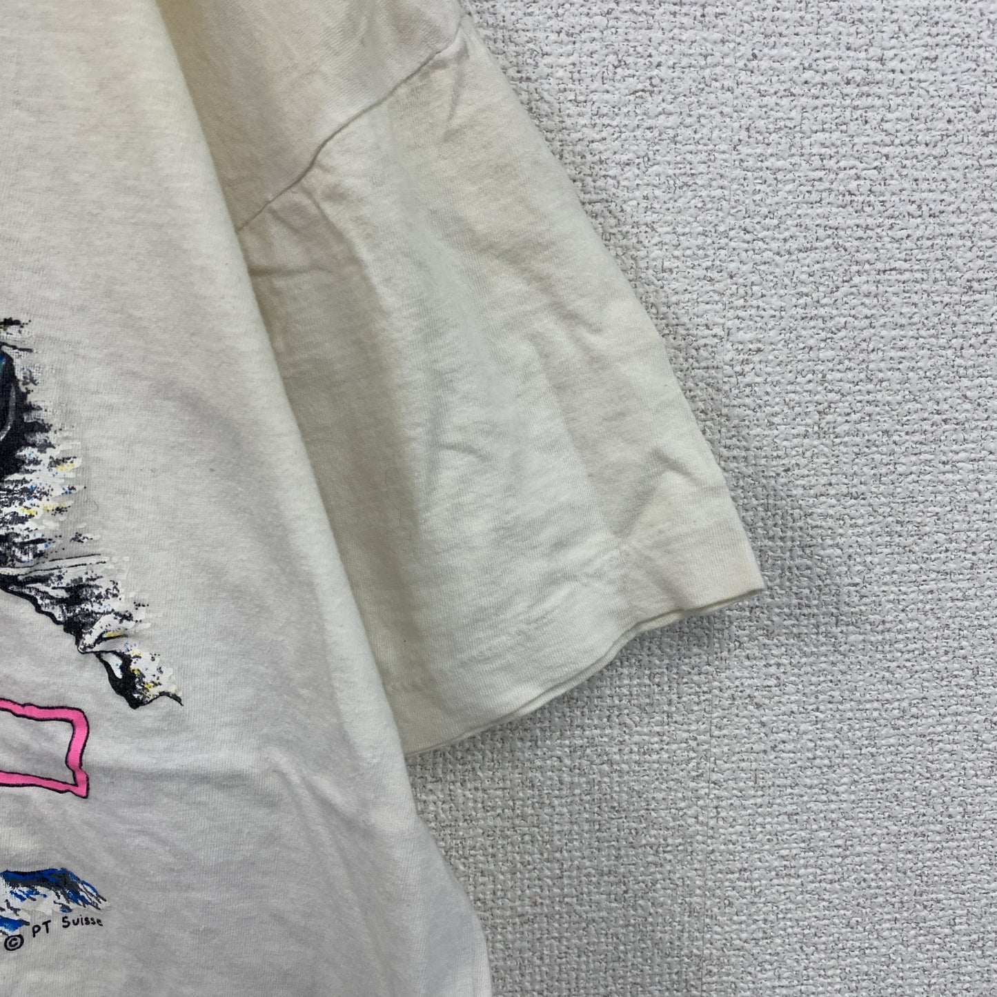 ～90s　半袖プリントTシャツ　クライミング　シングルT　ヴィンテージ　白　ホワイト　Lサイズ