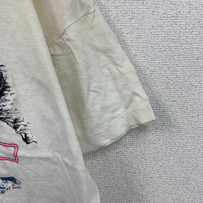 ～90s　半袖プリントTシャツ　クライミング　シングルT　ヴィンテージ　白　ホワイト　Lサイズ