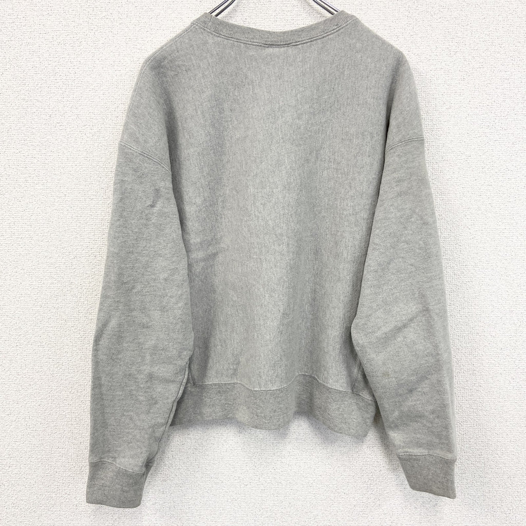 00s　champion　チャンピオン　ワンポイント刺繍スウェット/トレーナー　灰色　グレー　XLサイズ