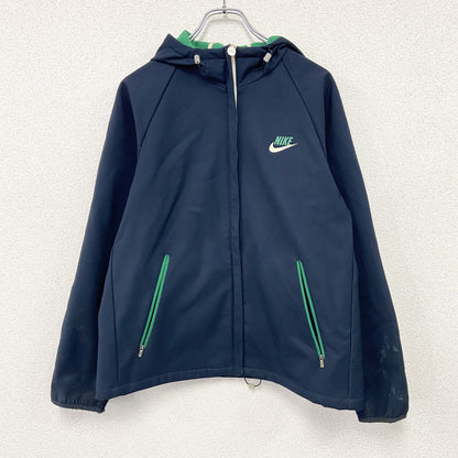 NIKE　ナイキ　フルジップパーカー　ウィンドブレーカー　紺　ネイビー　Lサイズ