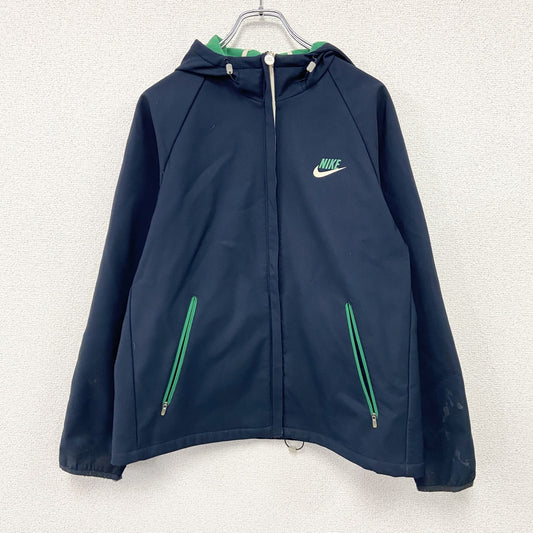 NIKE　ナイキ　フルジップパーカー　ウィンドブレーカー　紺　ネイビー　Lサイズ