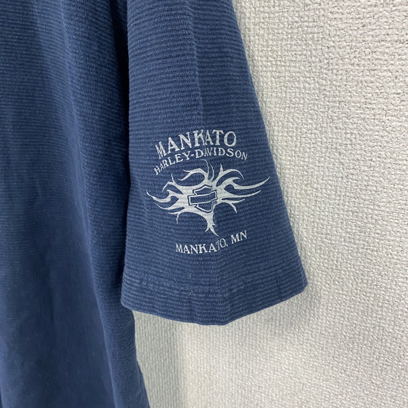 HARLEY DAVIDSON　ハーレーダビッドソン　半袖プリントTシャツ　紺　ネイビー　2XLサイズ
