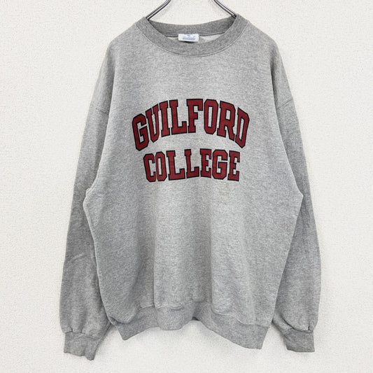 古着 used　champion　チャンピオン　カレッジプリントスウェット/トレーナー　灰色　グレー　XLサイズ
