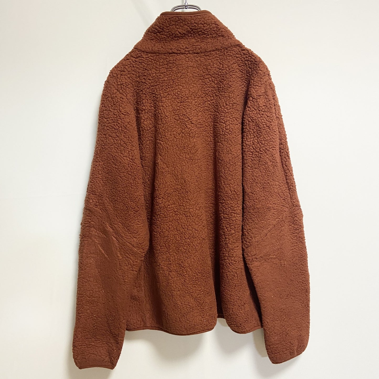 古着 used c9シリーズ Champion チャンピオン　長袖フルジップフリースジャケット　茶色　オレンジ　XXLサイズ
