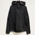 THE NORTH FACE　ノースフェイス　ハーフジップパーカー　プルオーバー　ワンポイント刺繡　黒　Mサイズ