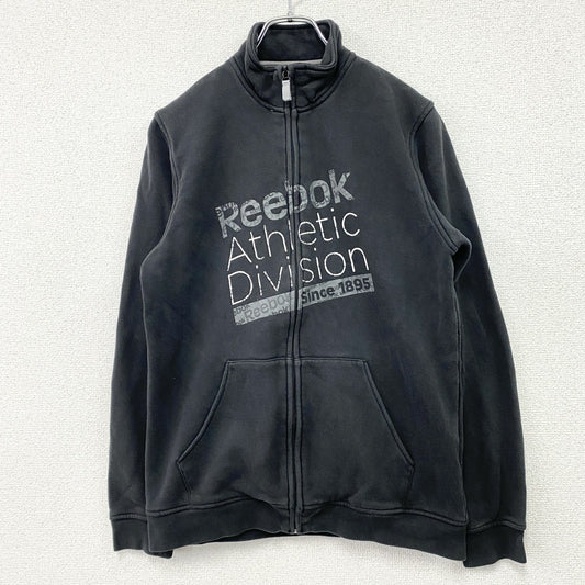 Reebok　リーボック　フルジップスウェットジャケット　黒　ブラック　Lサイズ