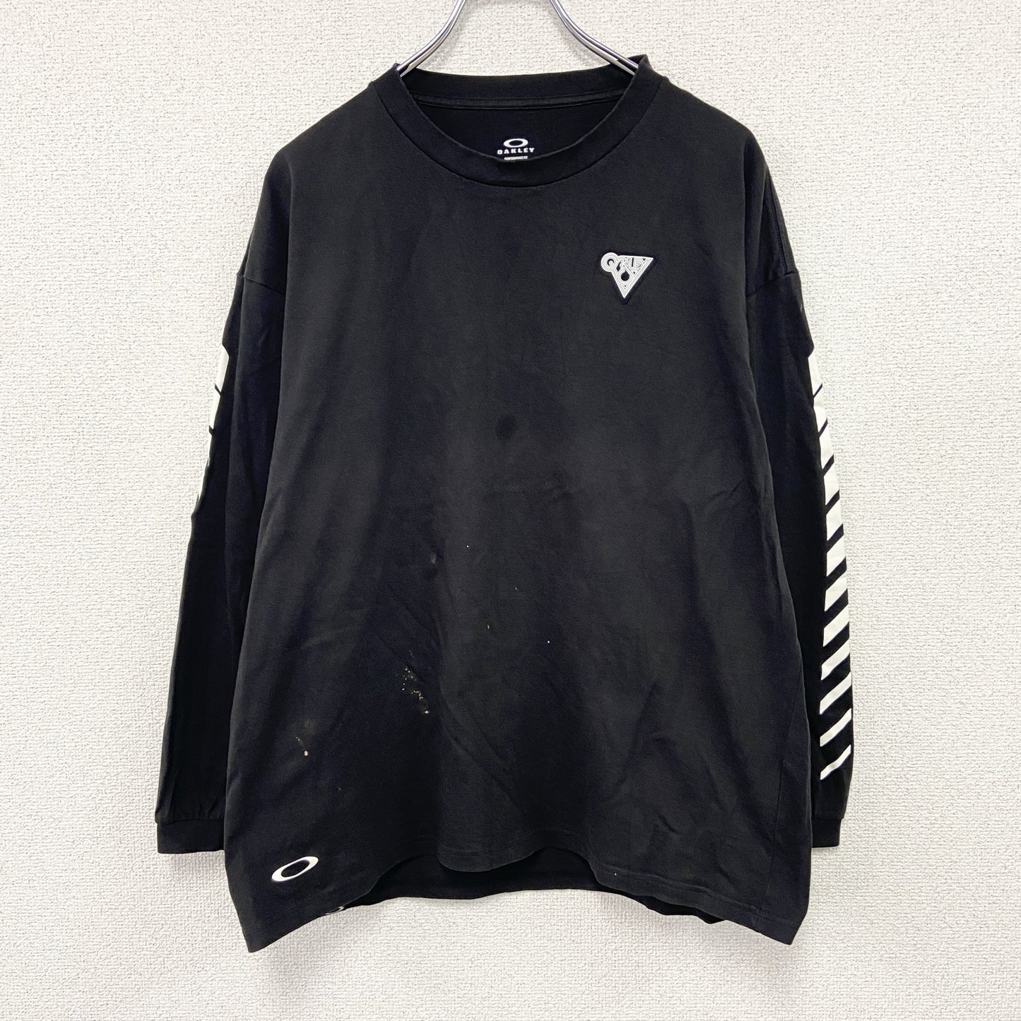 OAKLEY　オークリー　長袖Tシャツ/ロンT　黒　ブラック　Lサイズ