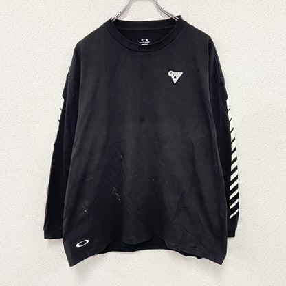 OAKLEY　オークリー　長袖Tシャツ/ロンT　黒　ブラック　Lサイズ