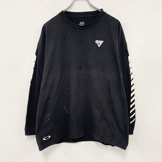 OAKLEY　オークリー　長袖Tシャツ/ロンT　黒　ブラック　Lサイズ