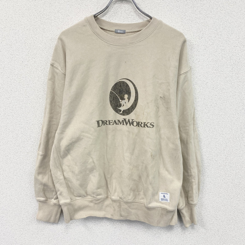 JOURNAL STANDARD relume　DREAMWORKS　スウェット/トレーナー　ベージュ　Lサイズ