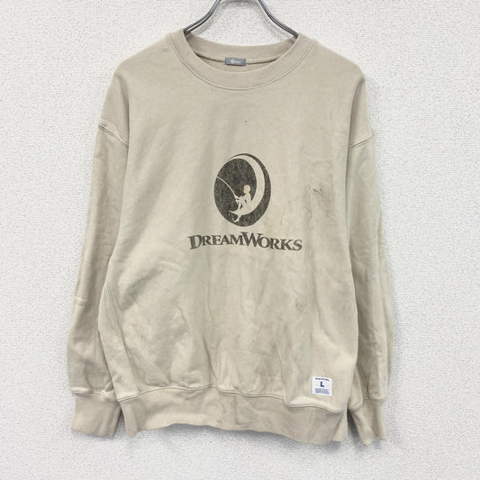 JOURNAL STANDARD relume　DREAMWORKS　スウェット/トレーナー　ベージュ　Lサイズ