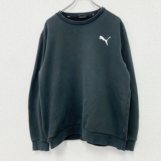 PUMA　プーマ　スウェット/トレーナー　デカロゴ　黒　ブラック　Lサイズ